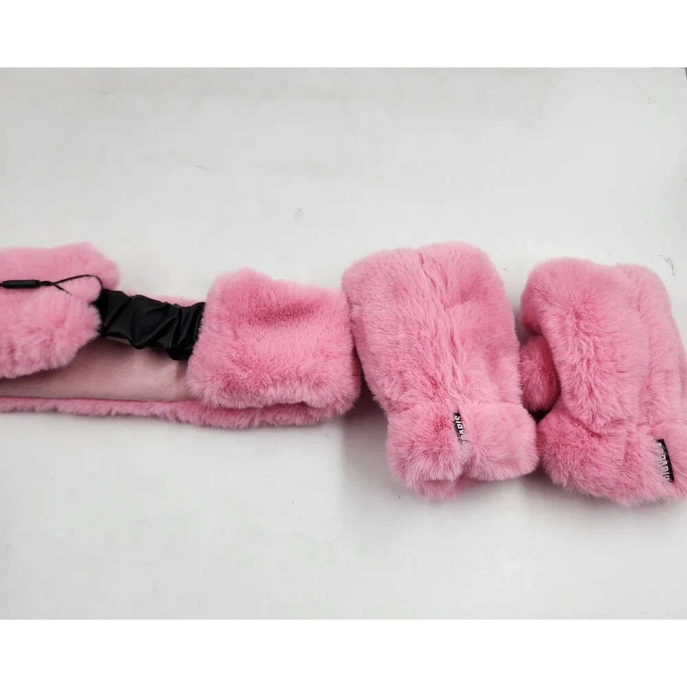 Apparis Headband & Fingerless Gloves Set Girls Kids NS Lolly Pink - 2 Piece